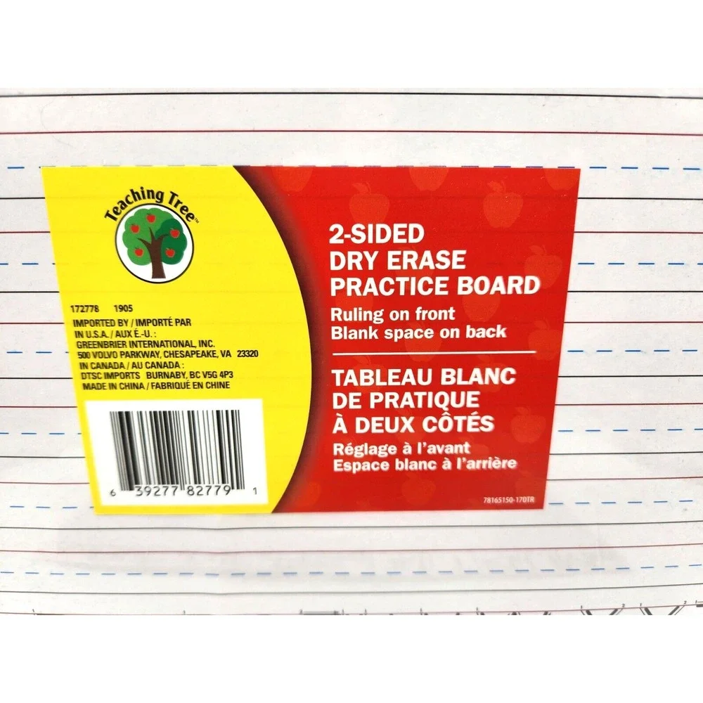 Teaching Tree Dry Erase Handwriting Practice Board 2 sided Lot of 2 New Sealed